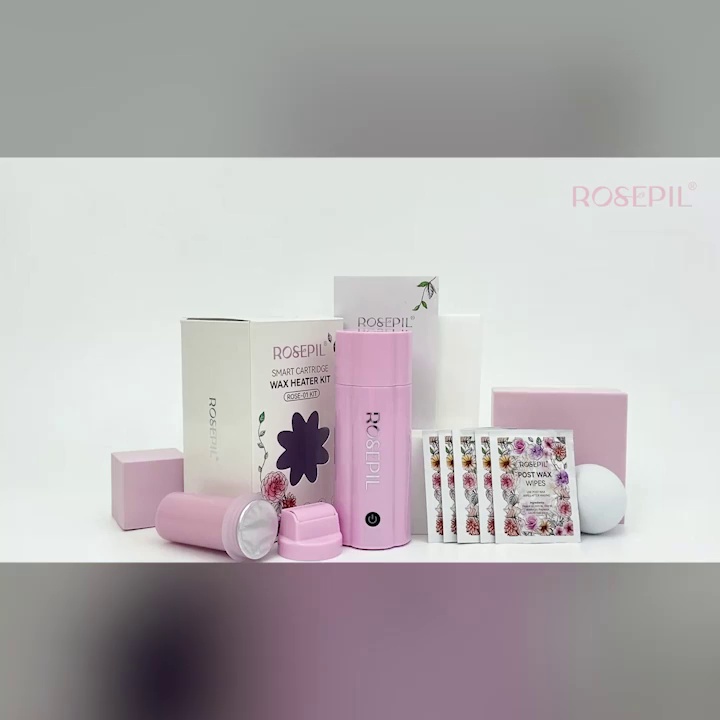 smart cartridge wax heater kit, ROSE-01 waxing kit, professional wax kit, cartridge wax warmer kit