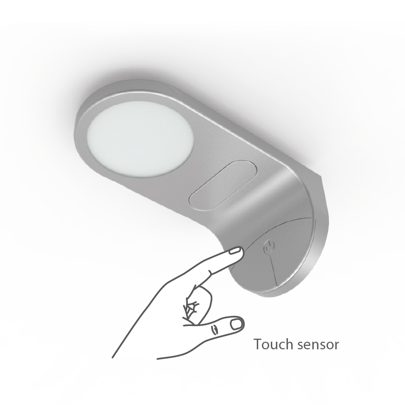 12V,4W,158*80*70mm,3 Pack Set LED Puck Light Controlled By One Touch Switch