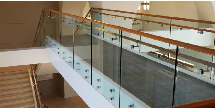Customized Stainless Steel Adjustable Glass Standoff Balcony Stair Railings Handrails Glass Standoff