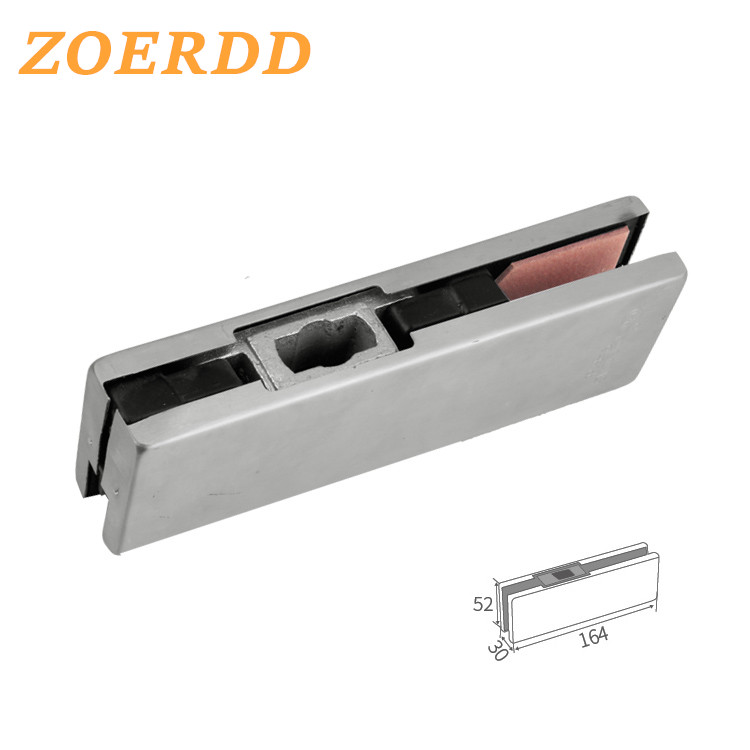 Frameless Glass Door Accessories Hydraulic Bottom Patch Fitting