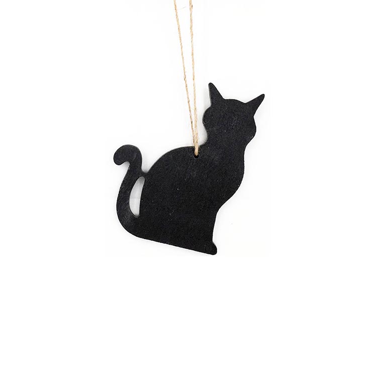 Natural Black Slate Ornament