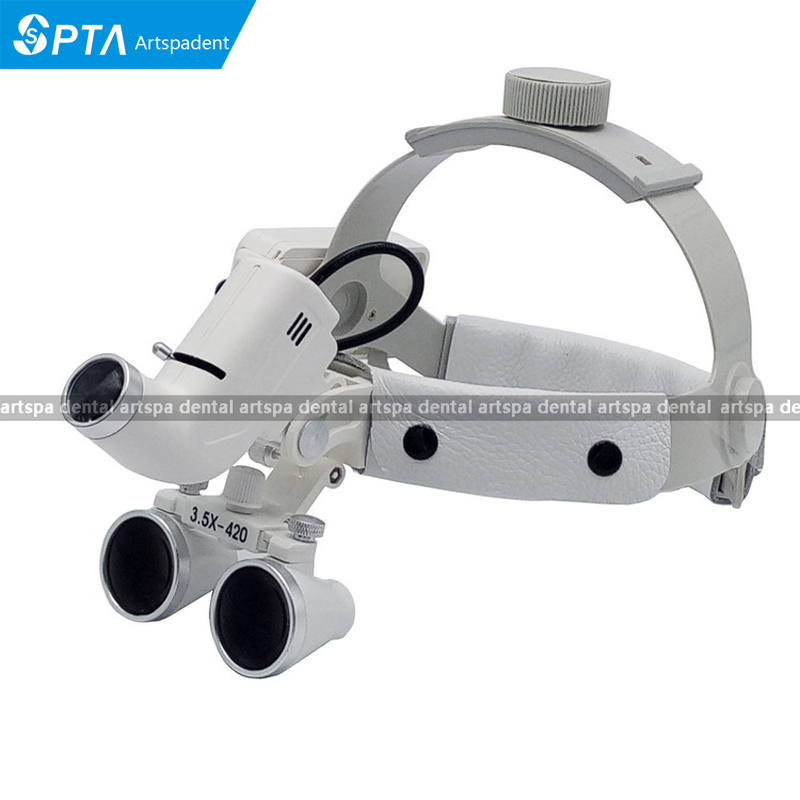 2.5X 3.5X Headband Loupe Dental Surgical Loupes with LED Medical Lights
