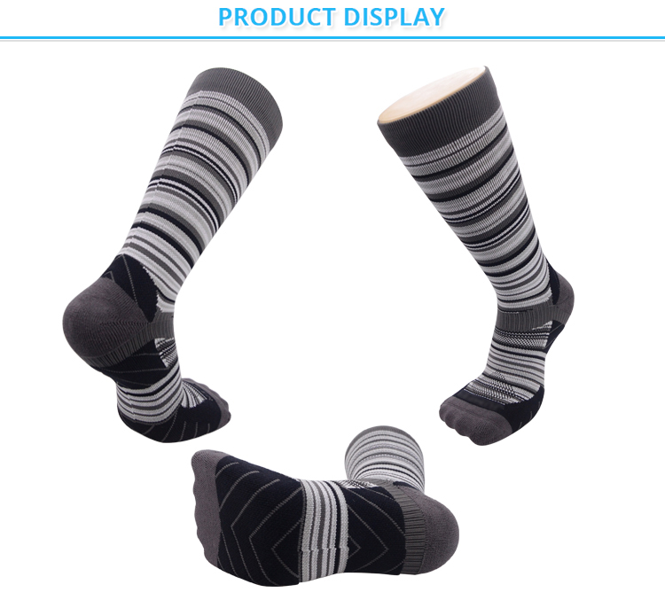 Bulk Cheap Striped Compression Running Socks - Wholesale Custom Striped ...