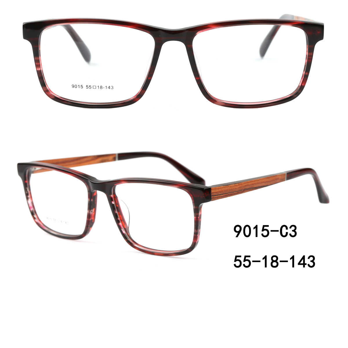 acetate wooden eyeglass optical frames wholesale manufacturer