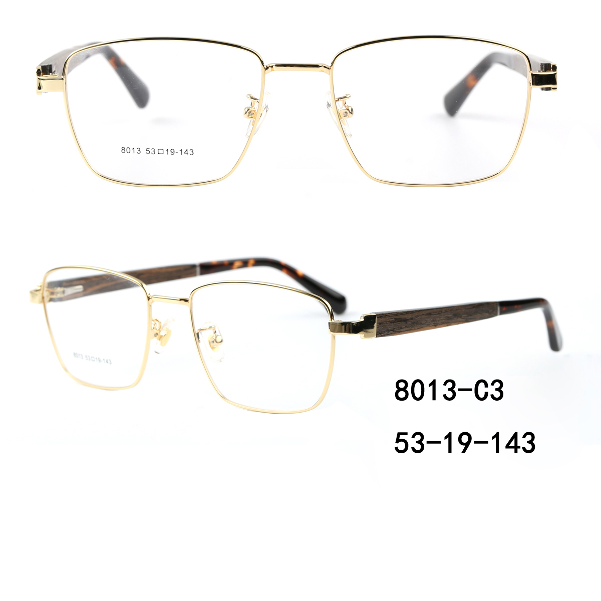 Square Metal Eyewear Frames Wholesale,Unisex Optical Acetate Frames Supplier
