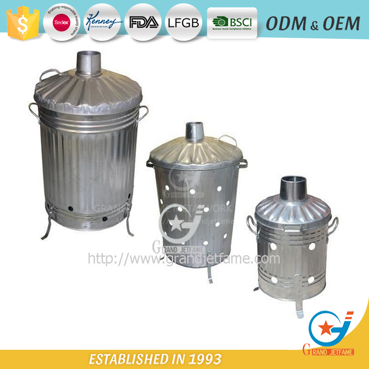 small home incinerator galvanized household garden waste incinerator