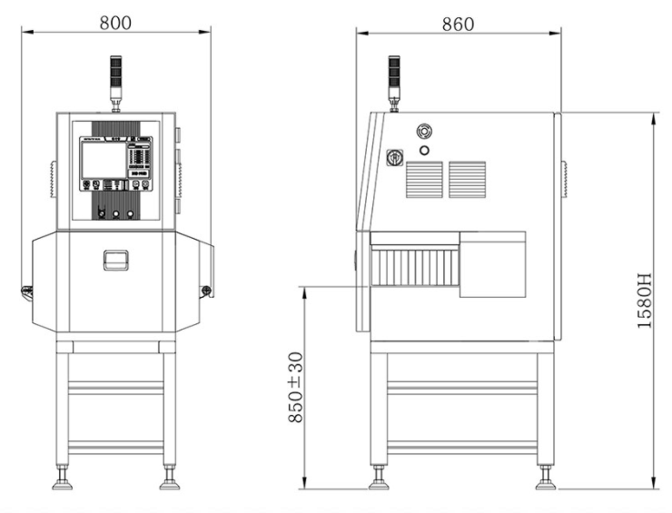 X-ray inspection machine for food, medicine, chemical industry manufacturer factory