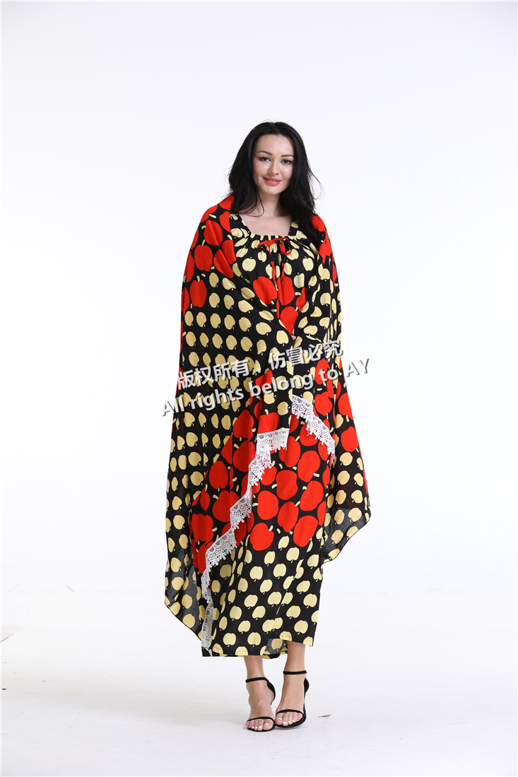 African Fashion Boubou Casual Dresses Kaftan Ladies Robe custom wholesale