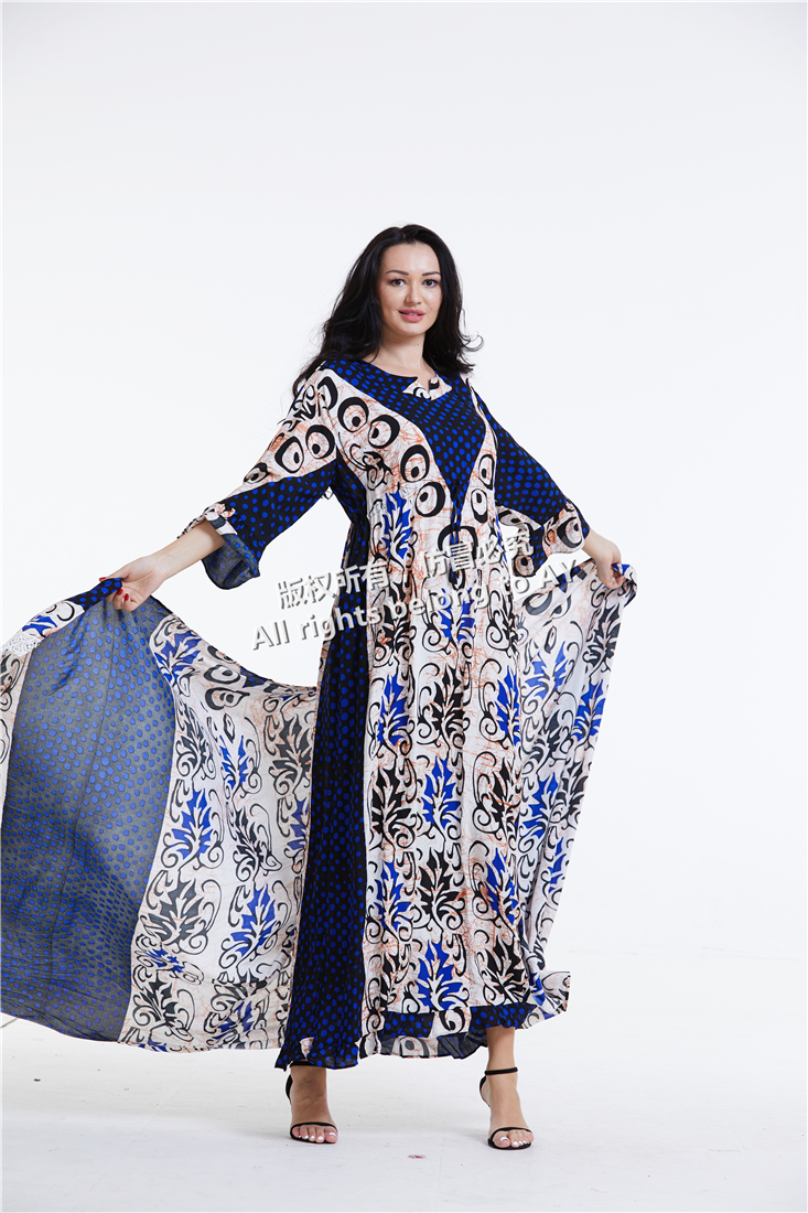 African Islamic Cotton Clothing Boubou Dresses custom wholesale