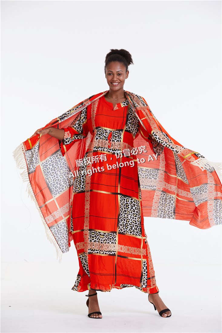 African Prayer Cotton Viscouse Kimono Robe Design Dresses custom wholesale