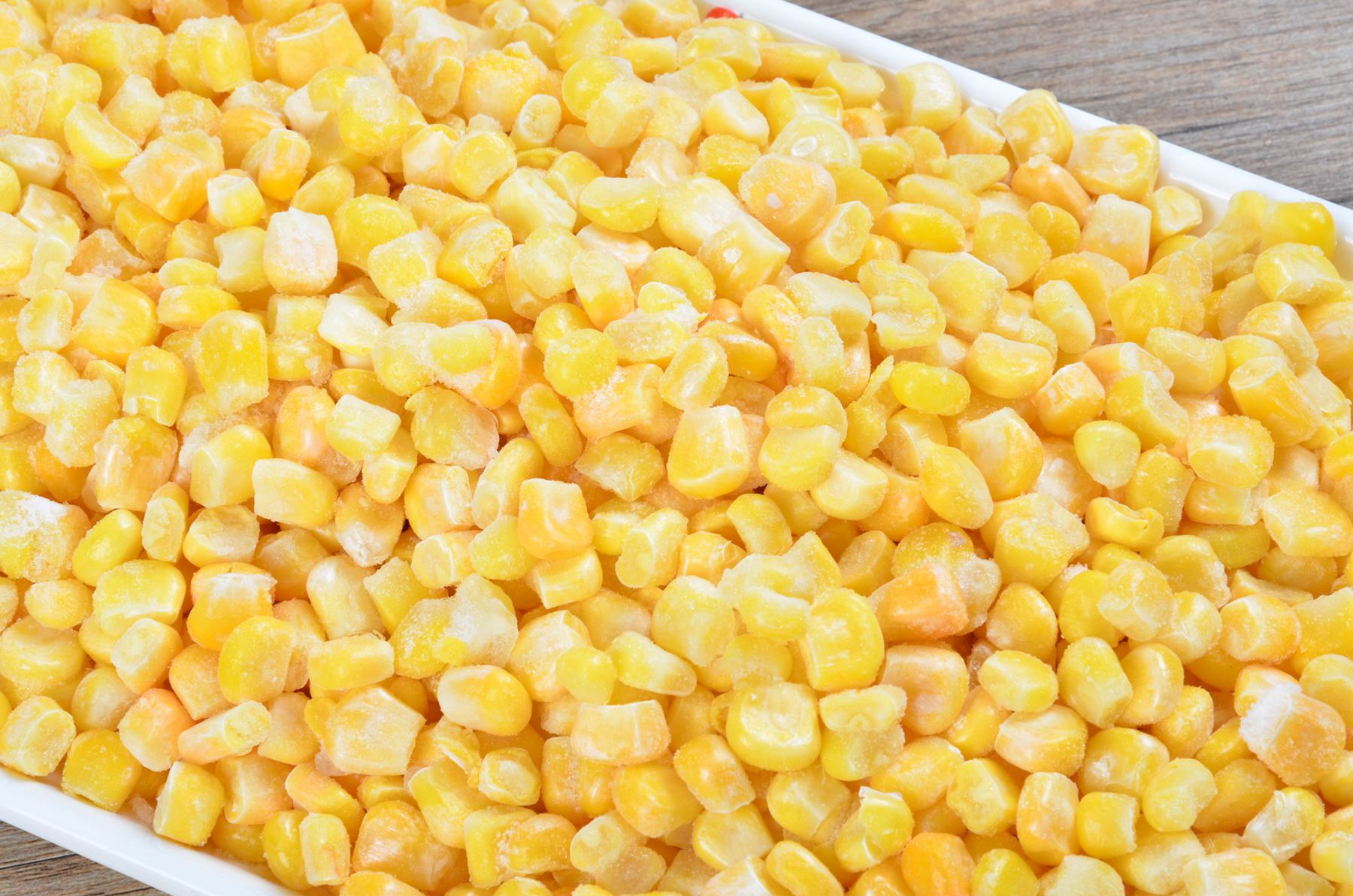 freezing corn kernels