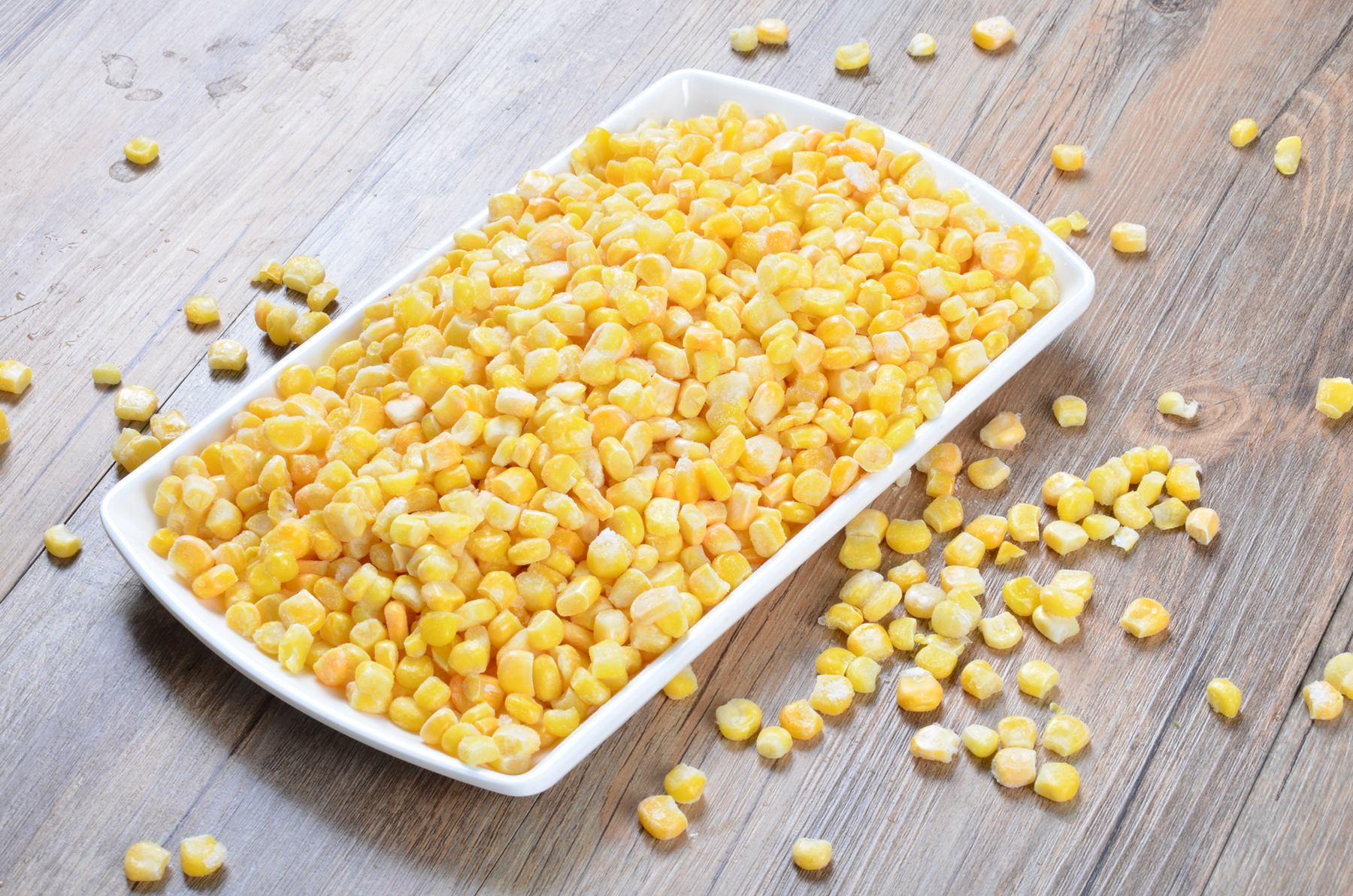 freezing corn kernels