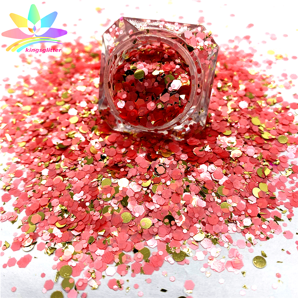 Bulk Custom Wholesale Matte mixed sequins nail art glue glitter glitter powder ins popular mixed powder