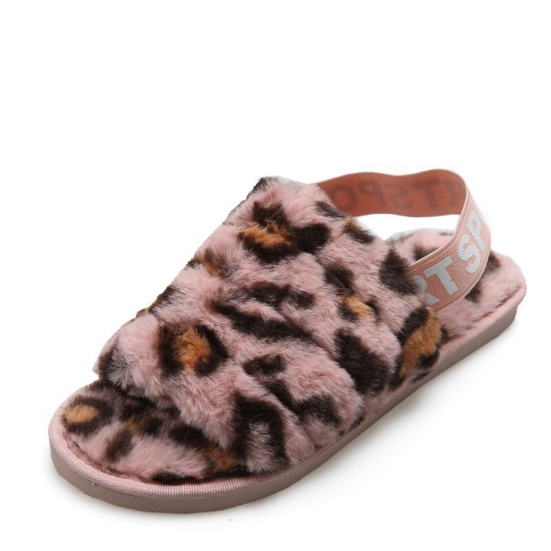 warm plush floor soft womens fur slippers