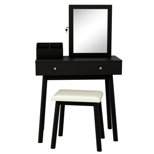 Makeup And Dressing Table With Mirror, Vanity Mirror Jewelry Cabinet