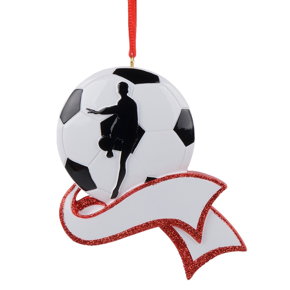 MAXORA Personalized Soccer Girl Soccer Boy Ornament 