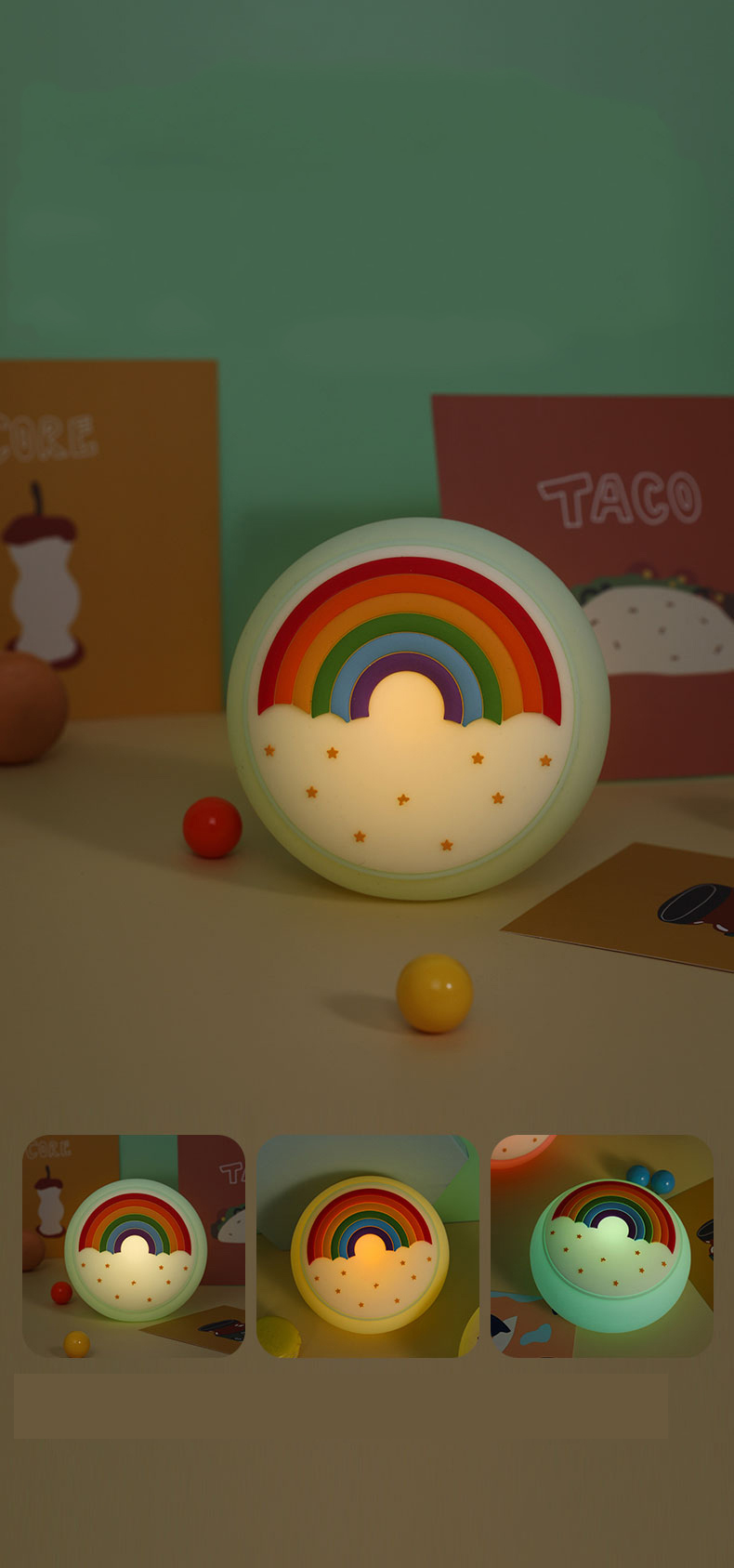 Led Touch Silicone Indoor Lamp Children Bedroom Night Light Wholesale Manufacturer
