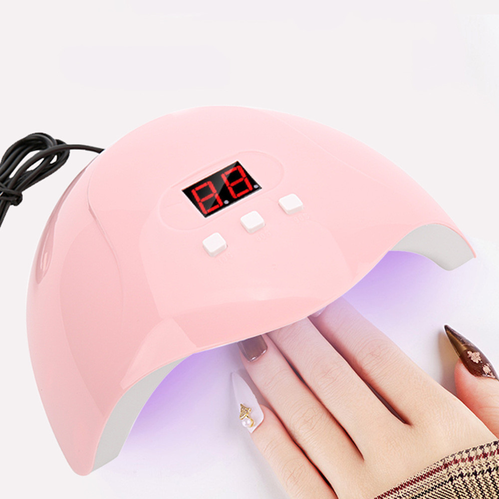 54W Nail Art UV LED Lamp Portable Nail Art Polish Machine Gel Nail Hand