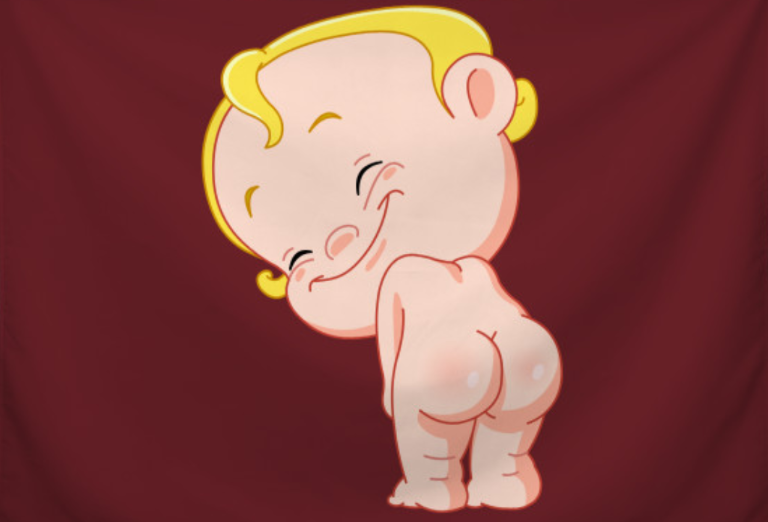 baby red butt with non-breathable diaper material