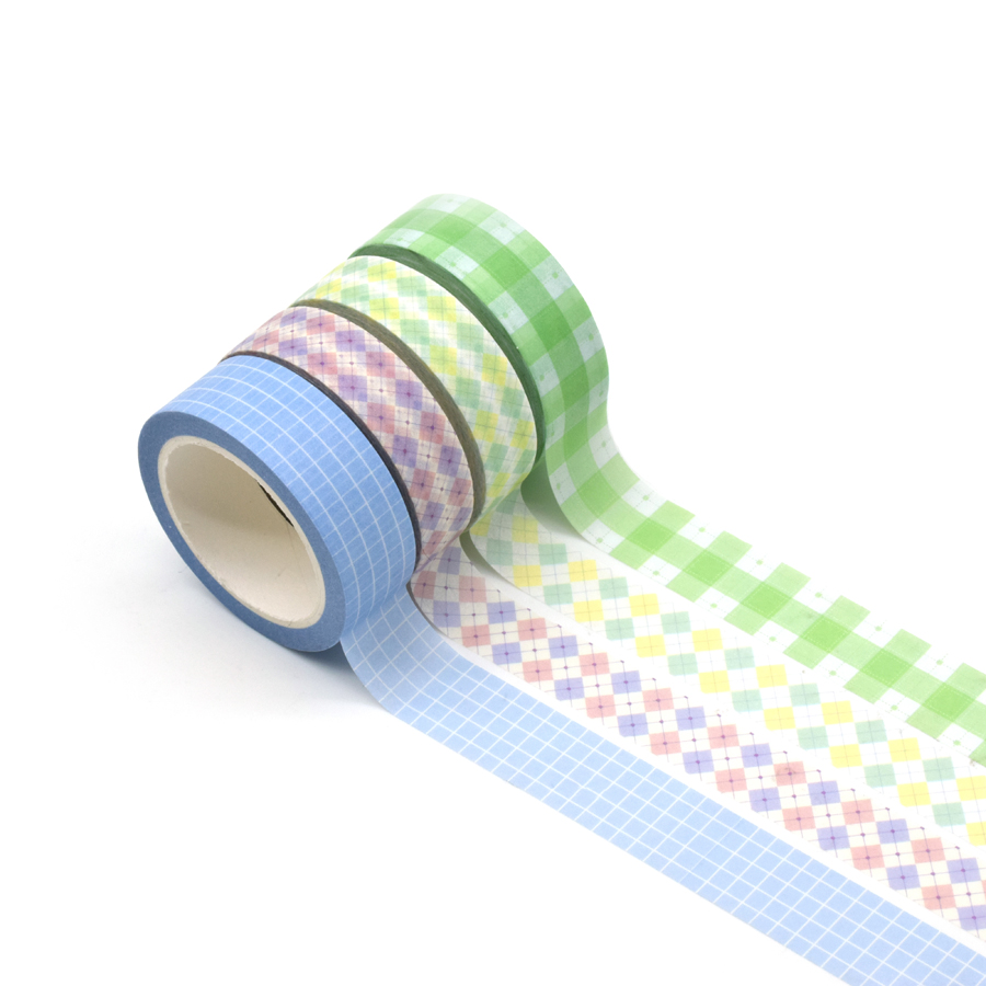 China Good Quality Letters Japanese Bulk Holographic Grid Washi Tape  Manufactuer manufacturers and suppliers