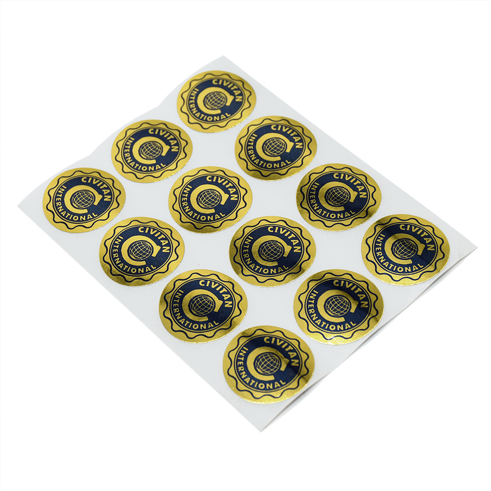 Clear Self Adhesive PVC Gold Embossed Printing Roll Honey Labels Vinyl