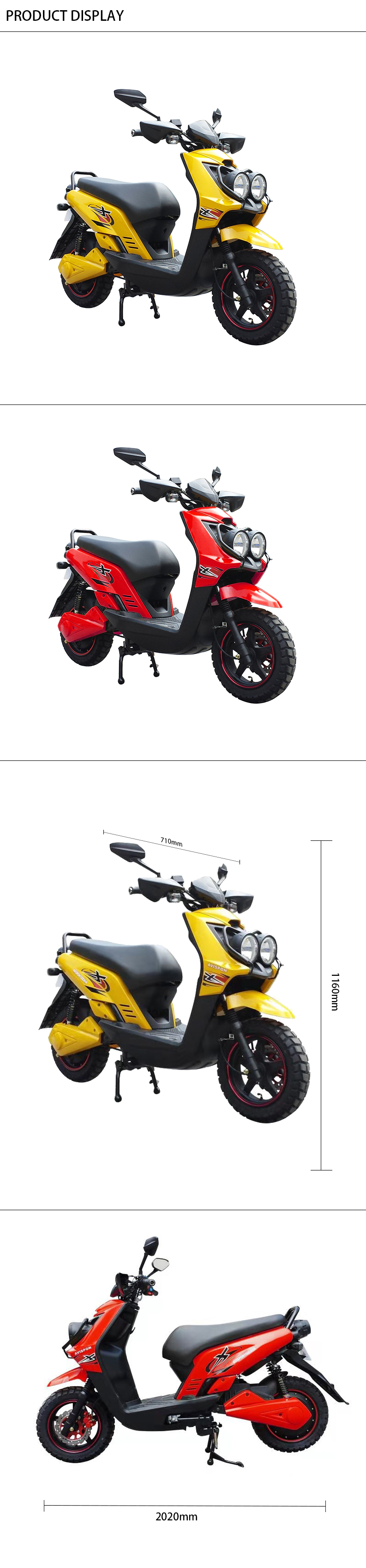 Chinese Electric Motorcycle Moped Scooter For Adult,,Cool Sport Electric Moped Ce/Eec High Speed 3000W 50~100Km/H