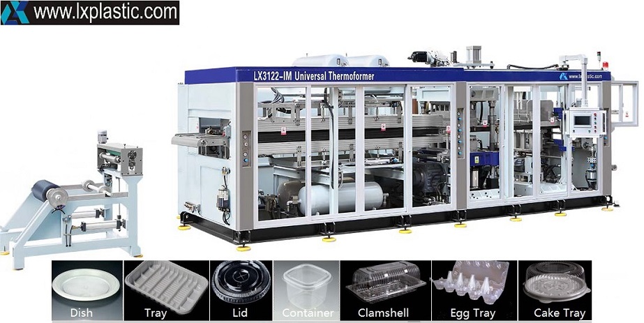 LX3122 post-trim thermoforming machine