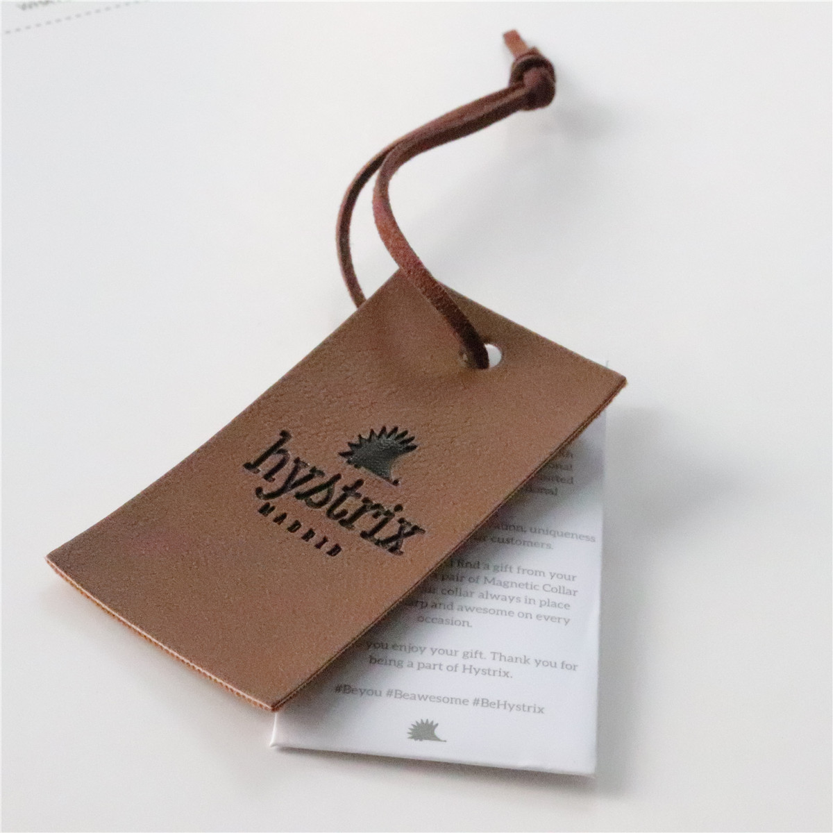Custom Clothing Leather Hang tags Label Manufacturer In Garment Tags