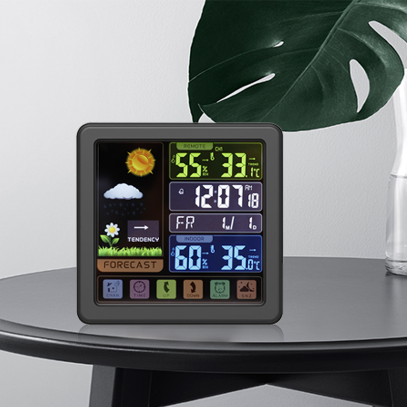 weather digital clock
