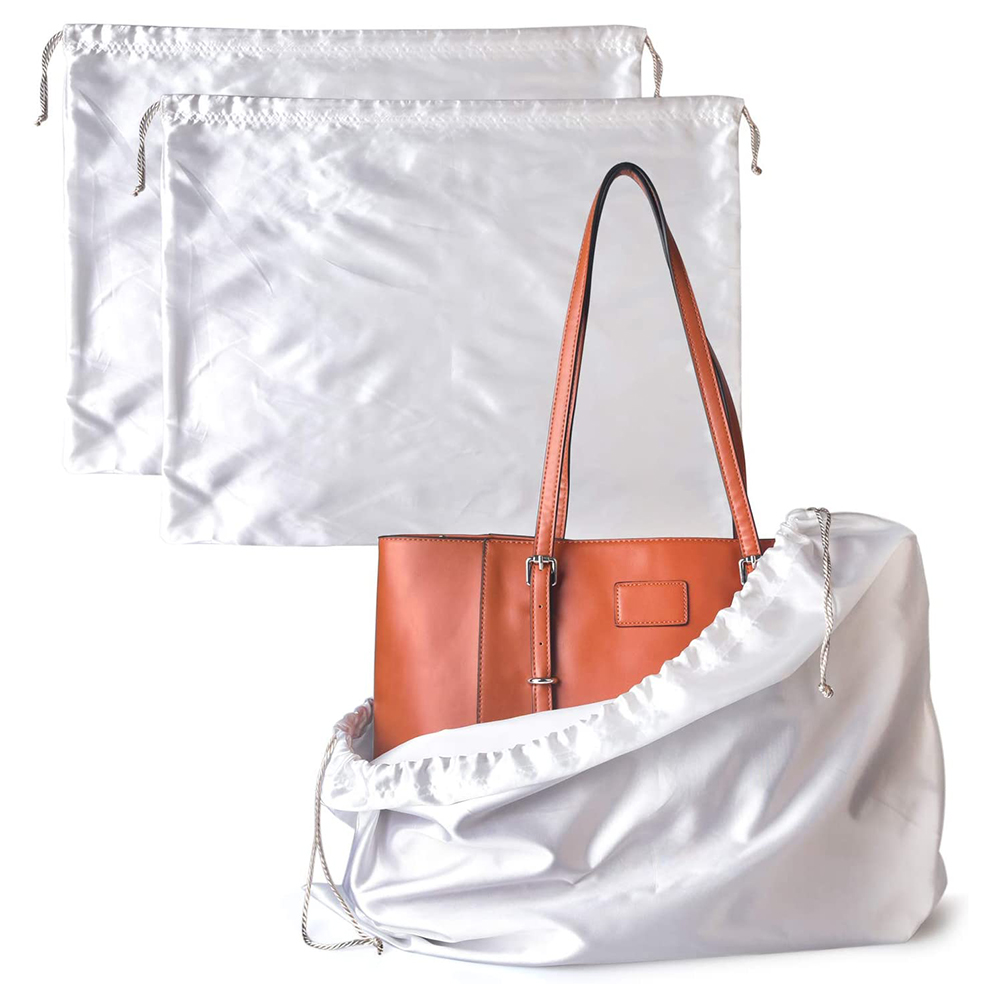 orange satin bag