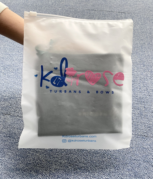 custom frosted ziplock bag