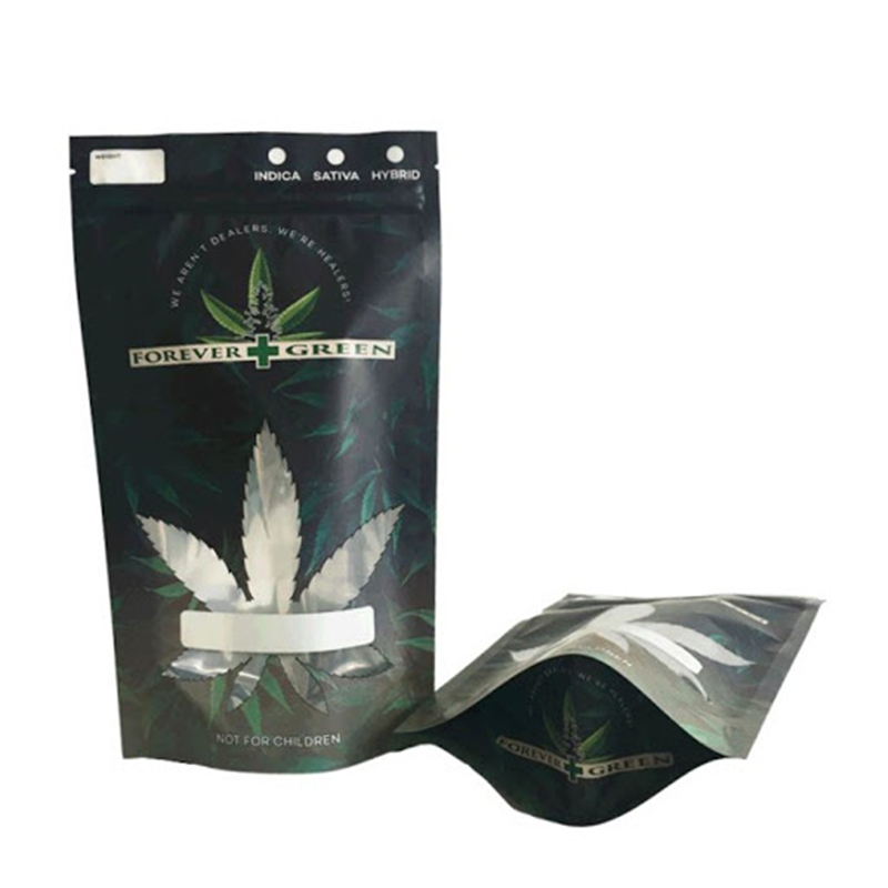 Wholesale stand up weed ziplock bag