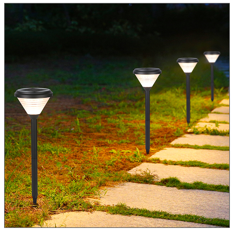 Solar Power Lawn Lamp Inserted Into The Ground Hourglass Frosted ...