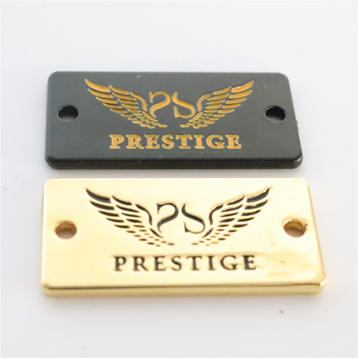 Custom  High Quality Zinc Alloy  Rose Gold  Metal Label In Garment Labels With Animal Pattern  Logo For Luggage Case