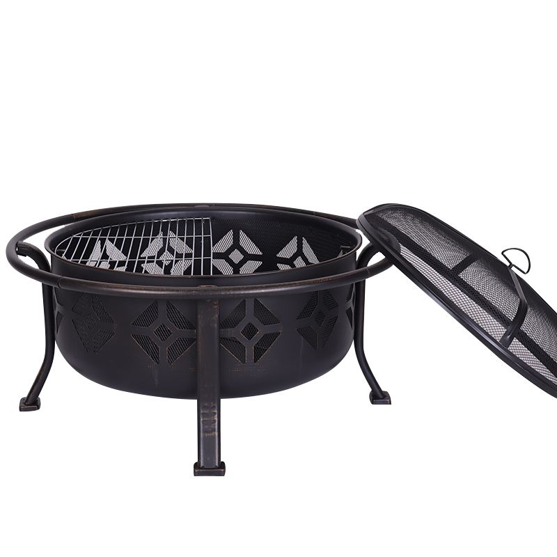 Outdoor garden fire pits wood bruning  round fire pit with fire pit ring