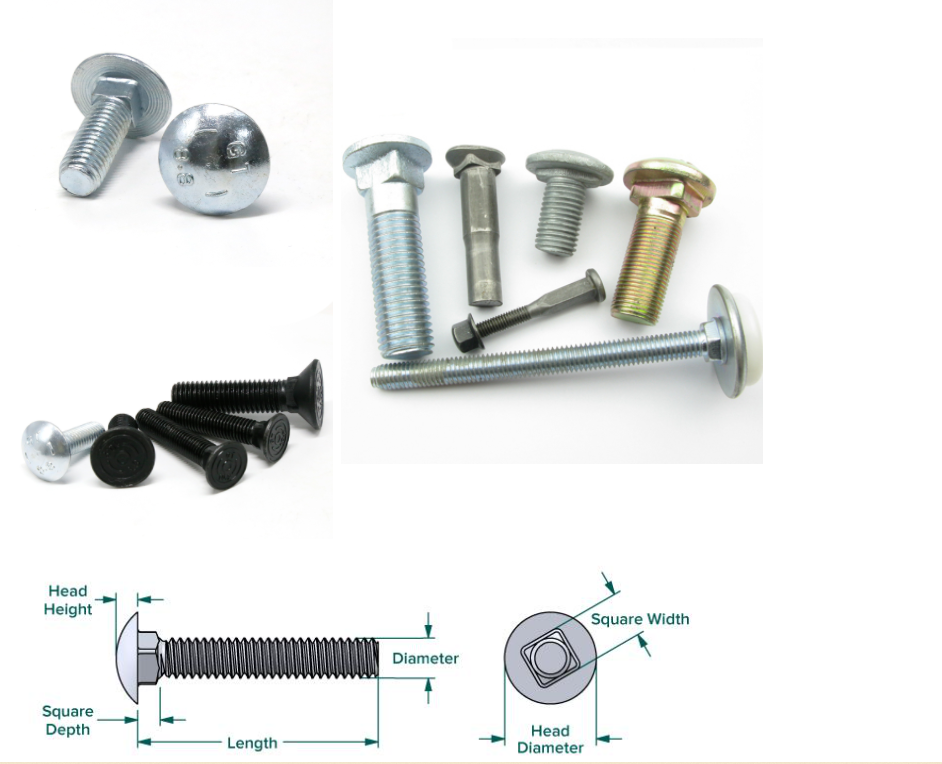Din603 - Carriage Bolts/Cup Head Square Neck Bolts Custom Wholesale
