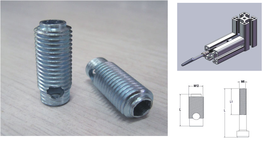 Automatic-Fastening Set 8, bright zinc-plated