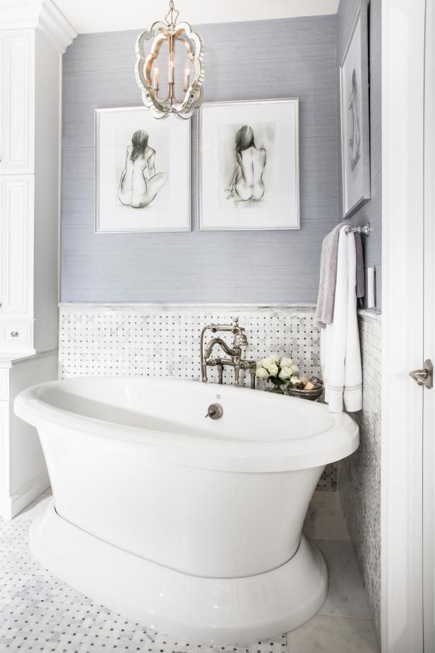 Elegant Gray Master Bathroom