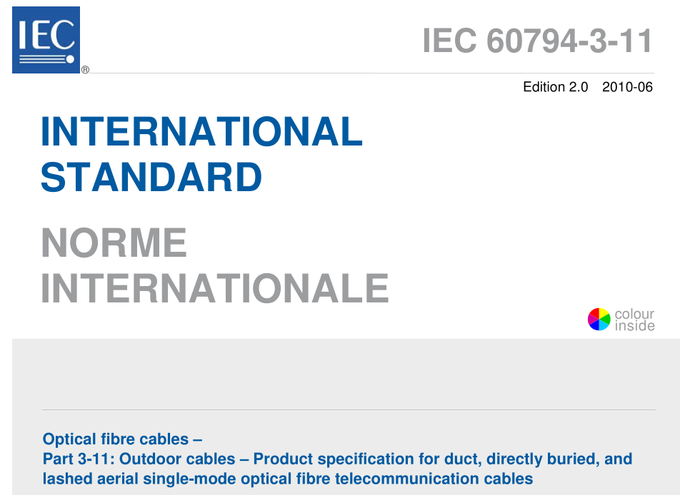 IEC 60794-3-11