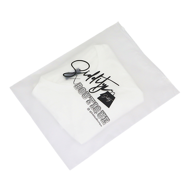 custom clothes bags pe packaging slide frosted custom zipper bag