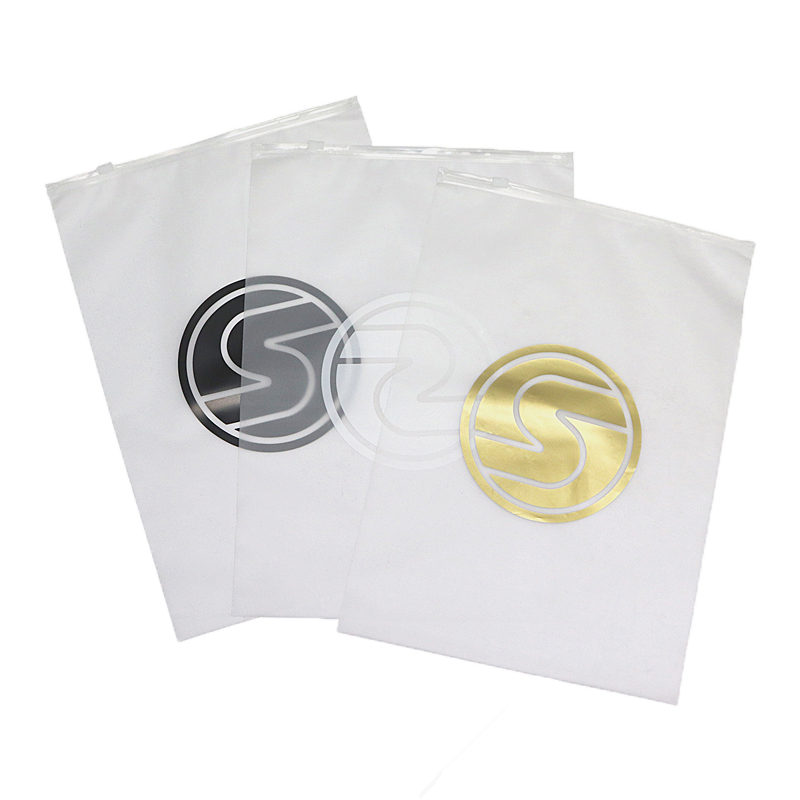 EVA frosted zipper bag packaging bag plastic ziplock bag clothing zipper  bag spot printed logo frosted bag