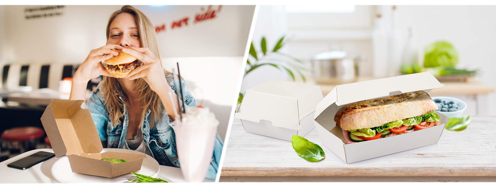 plastic free burger boxes