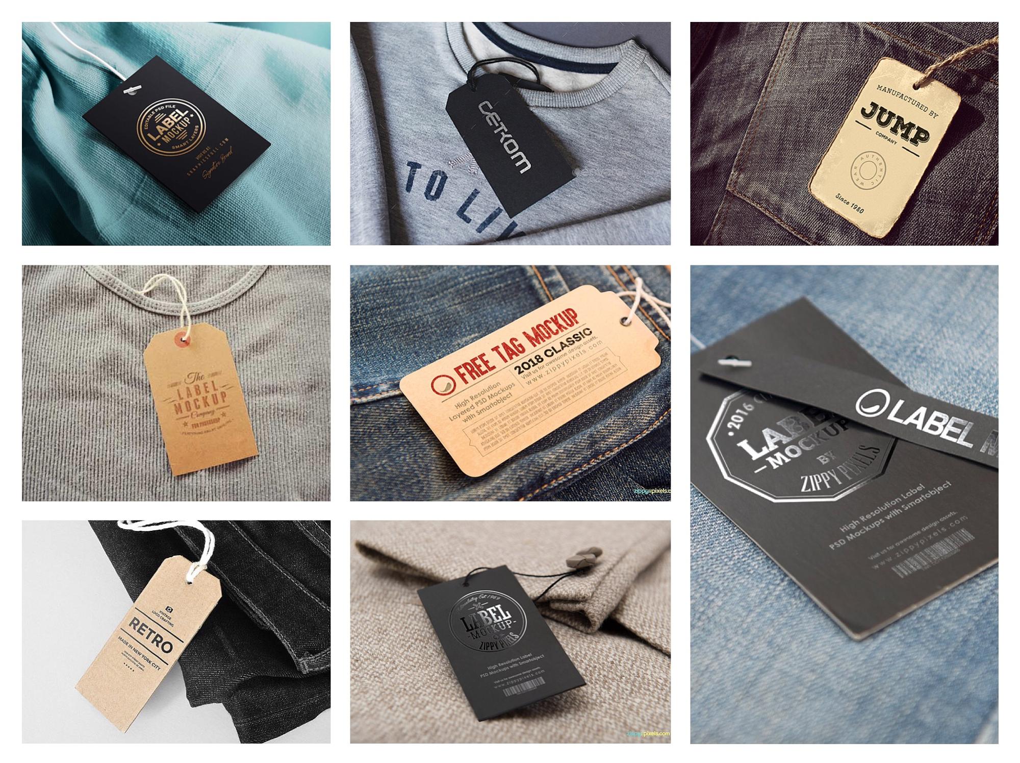 Kraft Paper Printed Clothing Tags