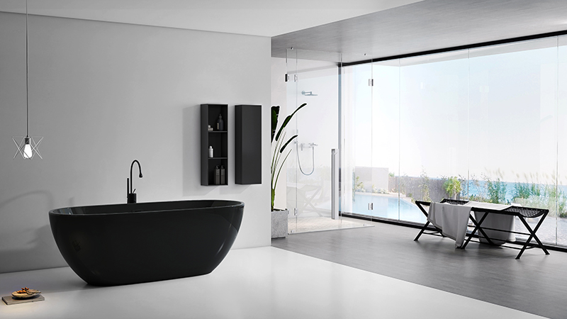 Modern Freestanding Tub Back To Wall, Modern Freestanding Bathtub