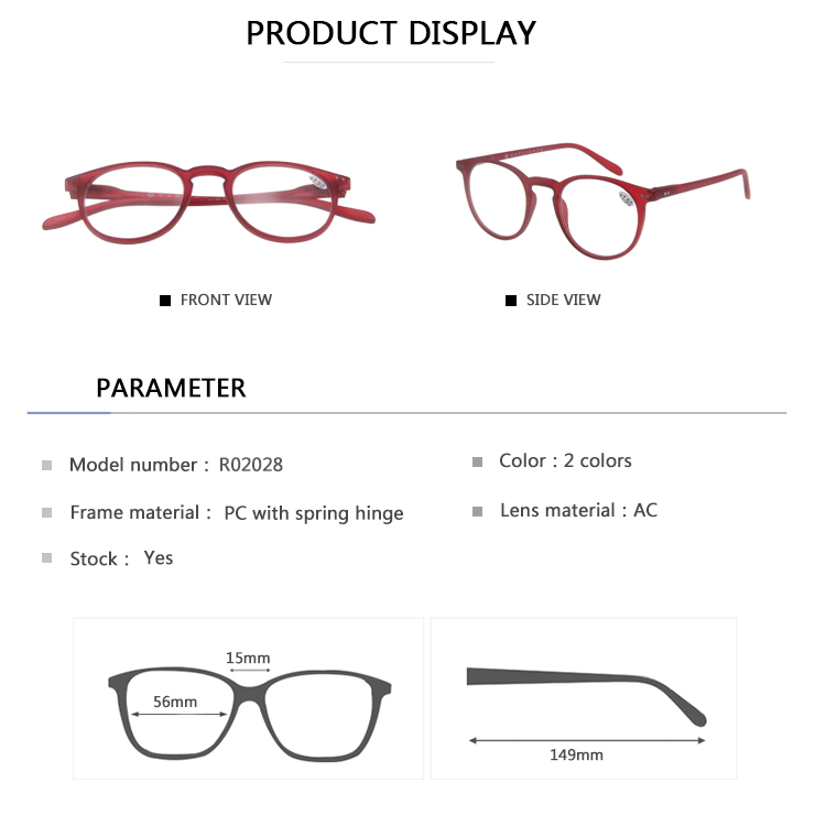 Frames Optical Reading Glasses parameter