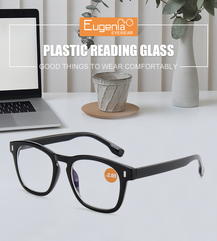 Side view of reading glasses