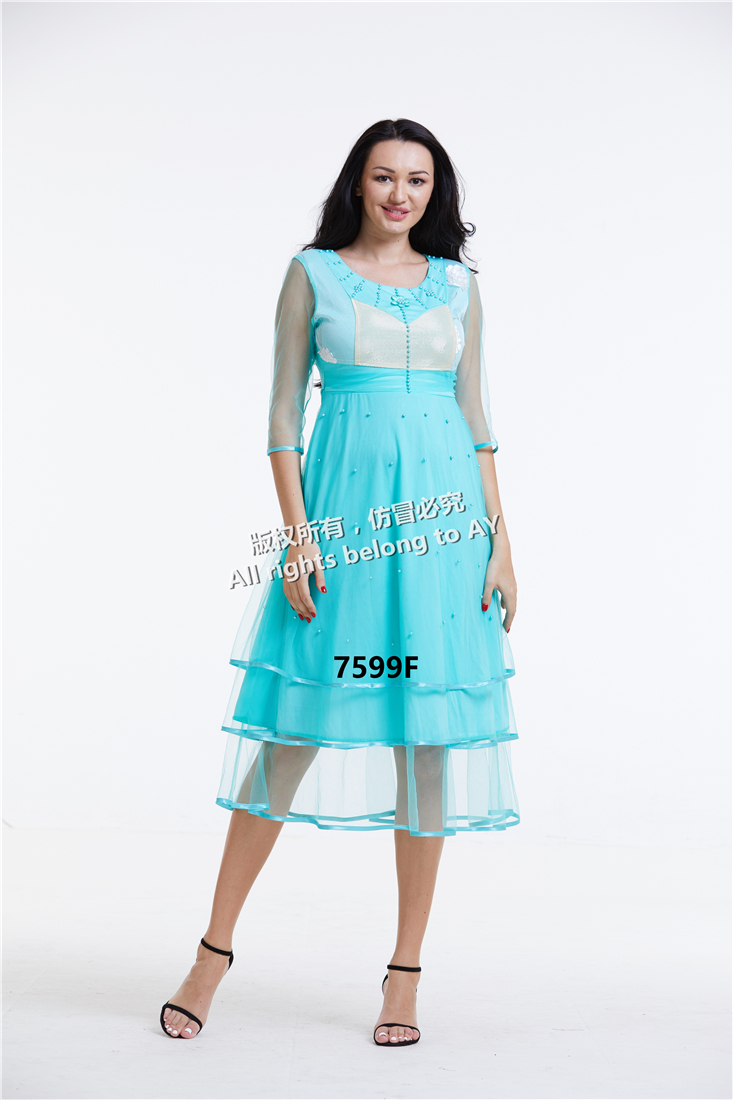 2021 New design African women clothing dress with Beading lace clothes