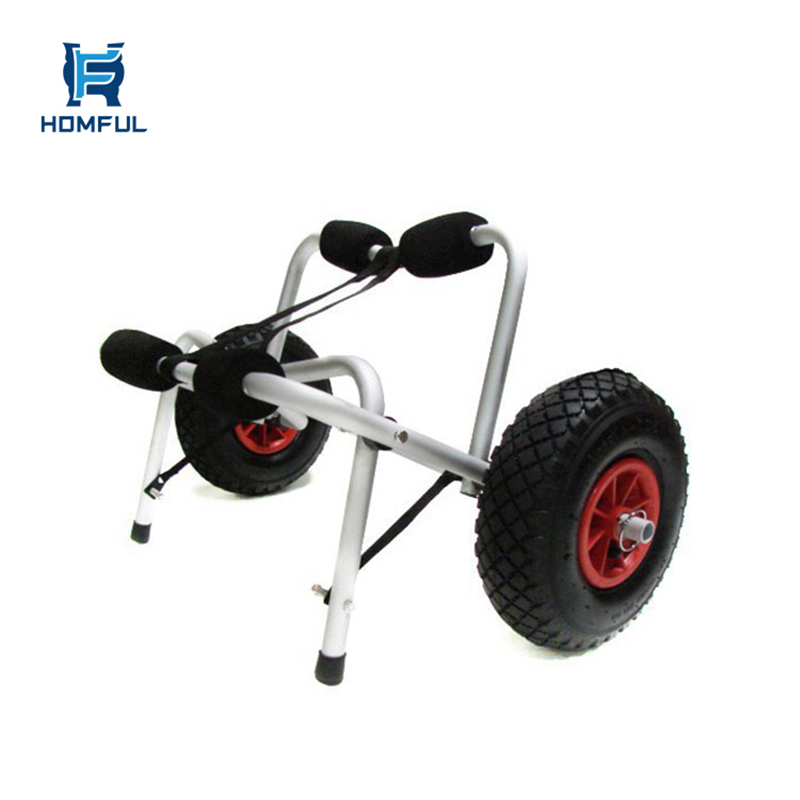 Kayak Trolley Universal Sit On Top Canoe Boat Cart Canoeing Trailer with Wheels 