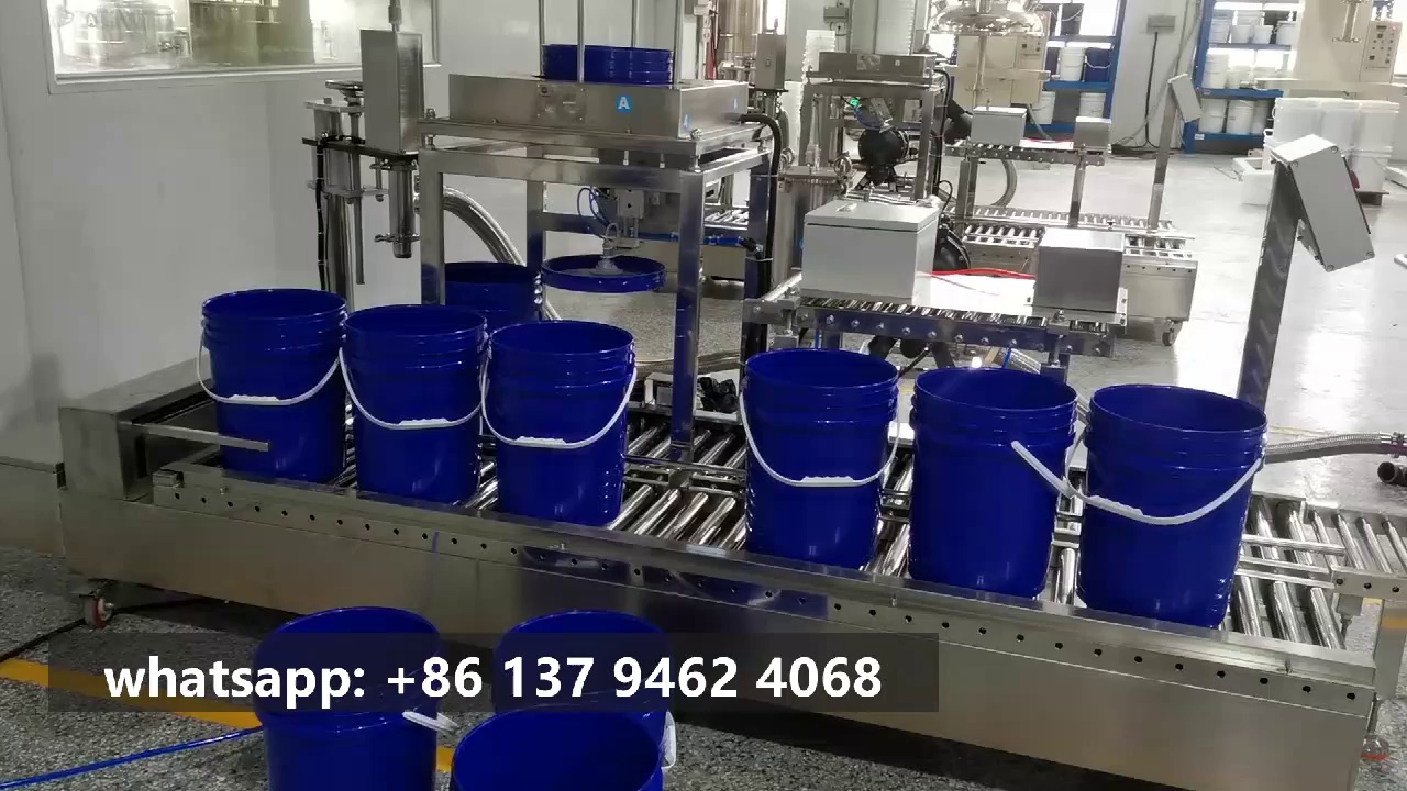 plastic bucket filling amchine