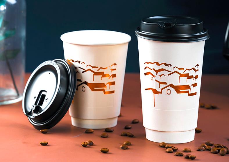 biodegradable, Leakproof Double paper cup 